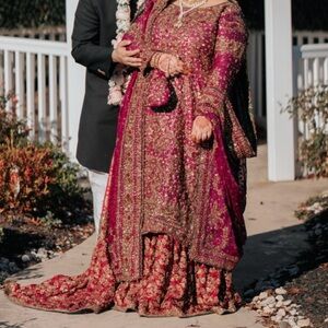 Plus size bridal lengha - Pakistani